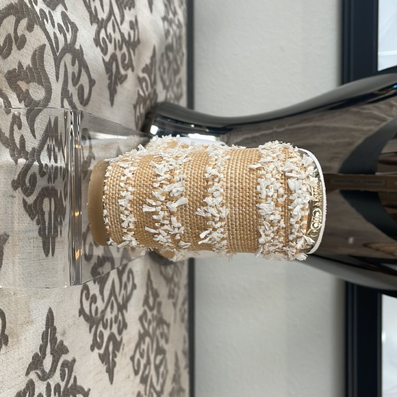 Jimmy Choo White Confetti Sandals - Picture 10 of 11